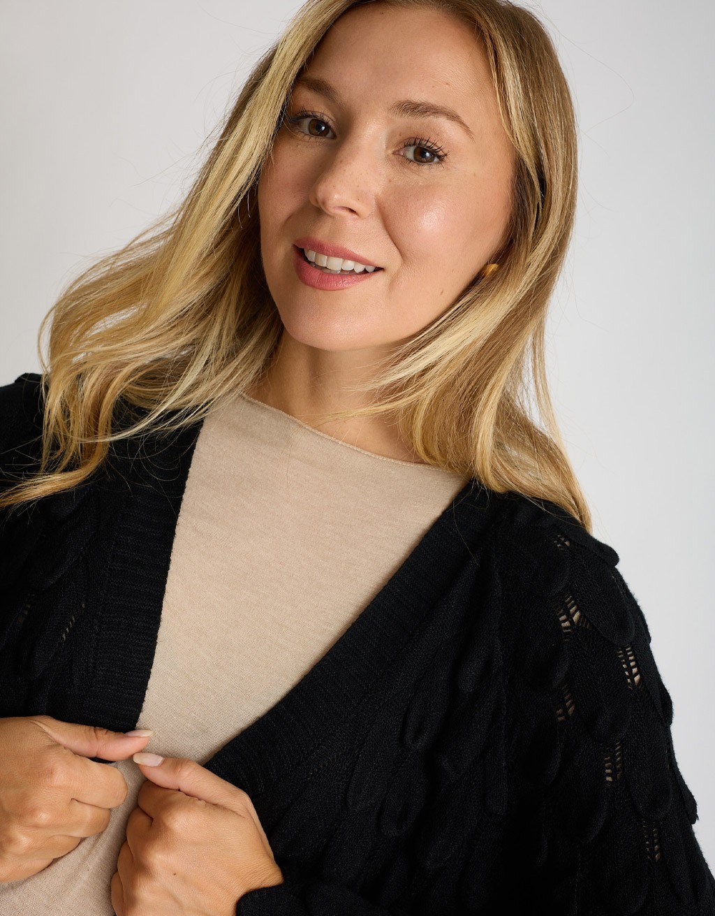 Cardigan Corto Punto Pavone