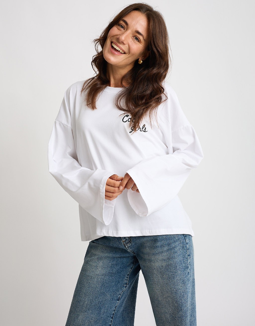 Maglietta Longsleeve Cotone "Cool Girls"