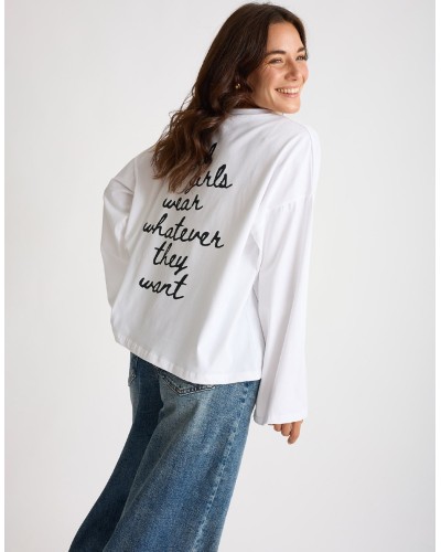 Maglietta Longsleeve Cotone "Cool Girls"