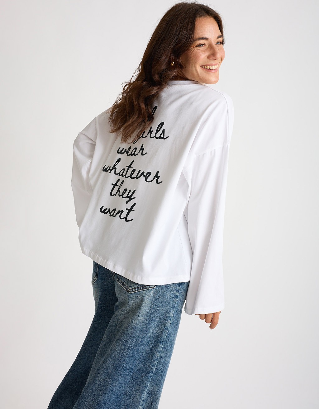 Maglietta Longsleeve Cotone "Cool Girls"