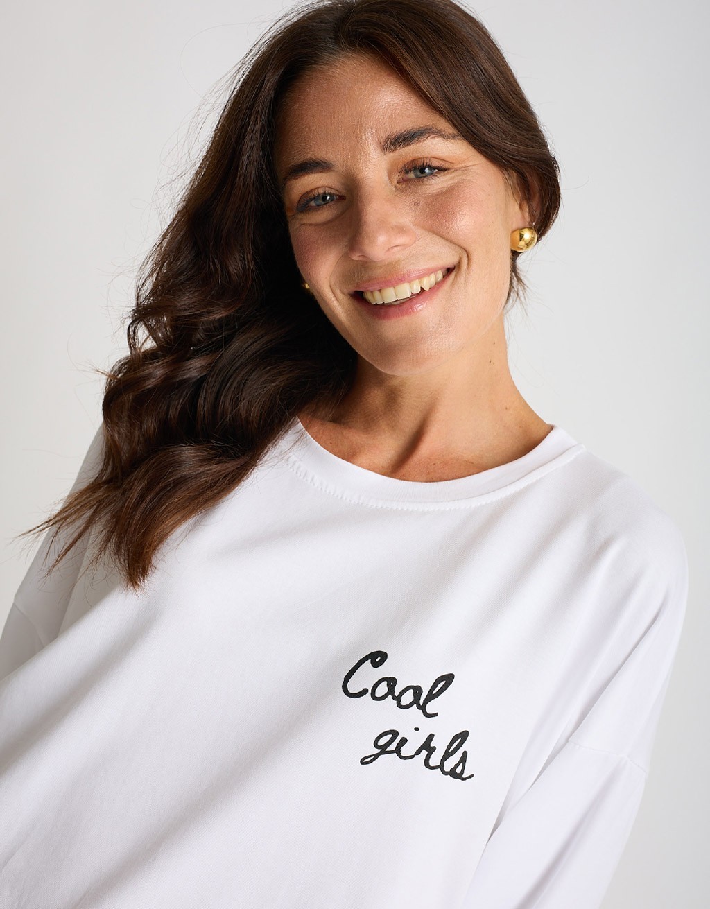 Maglietta Longsleeve Cotone "Cool Girls"