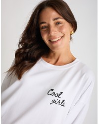 Maglietta Longsleeve Cotone "Cool Girls"