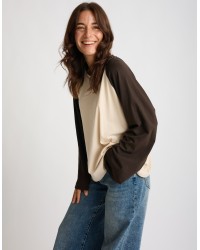 Maglietta Longsleeve Cotone Bicolore