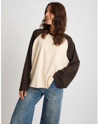 Maglietta Longsleeve Cotone Bicolore
