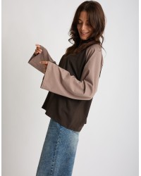 Maglietta Longsleeve Cotone Bicolore