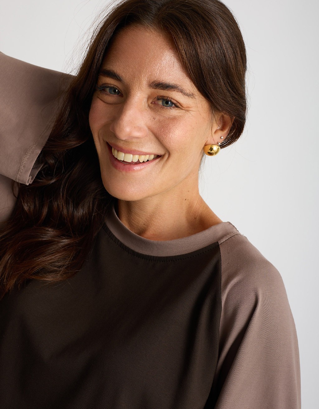 Maglietta Longsleeve Cotone Bicolore