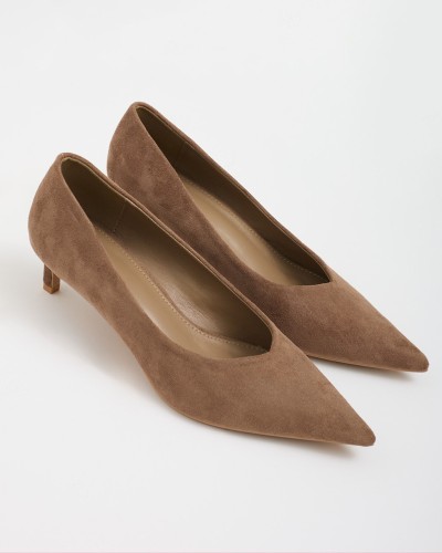 Décolleté Kitten Heel — khaky