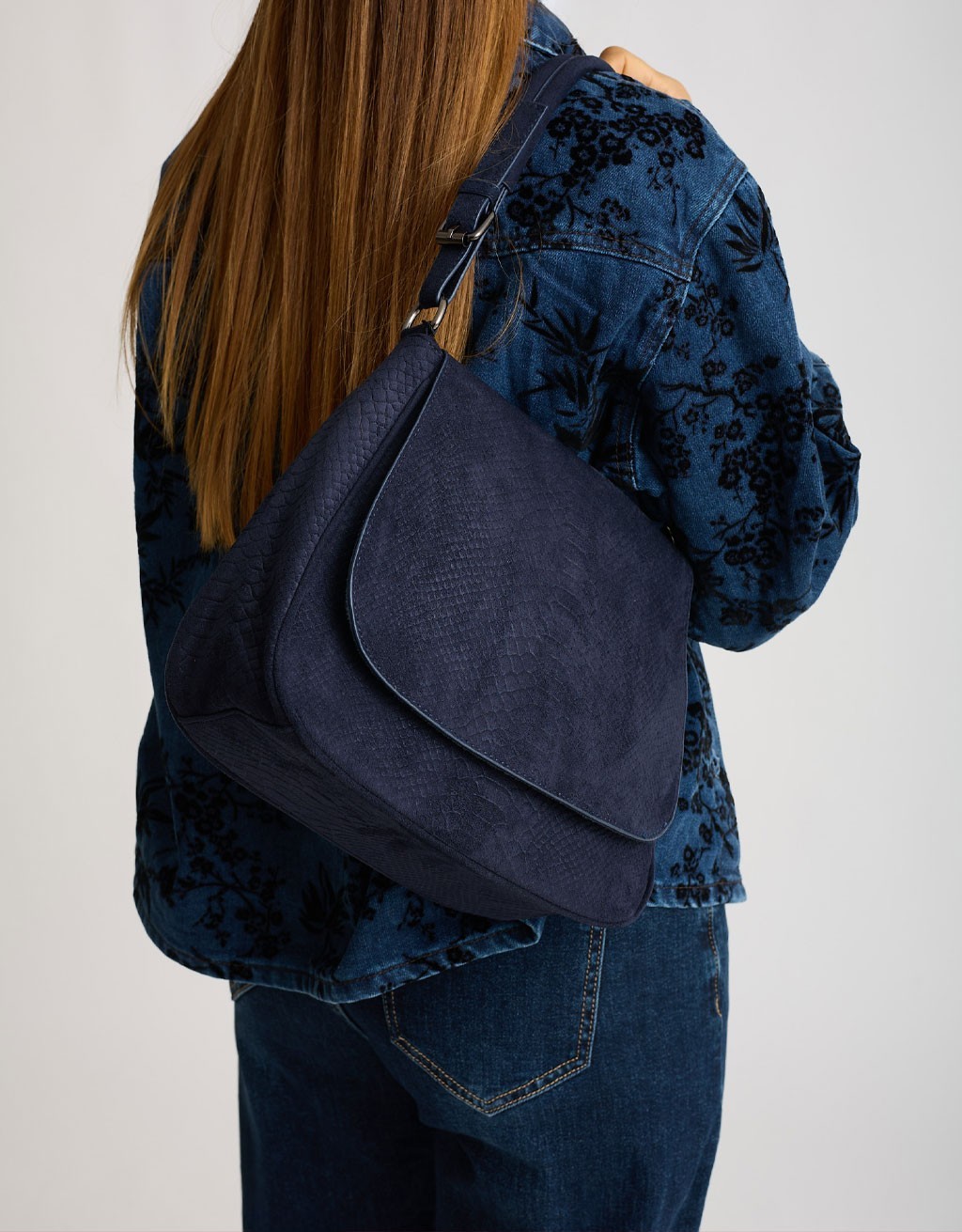 Borsa a Tracolla Wild Glam Effetto Suede