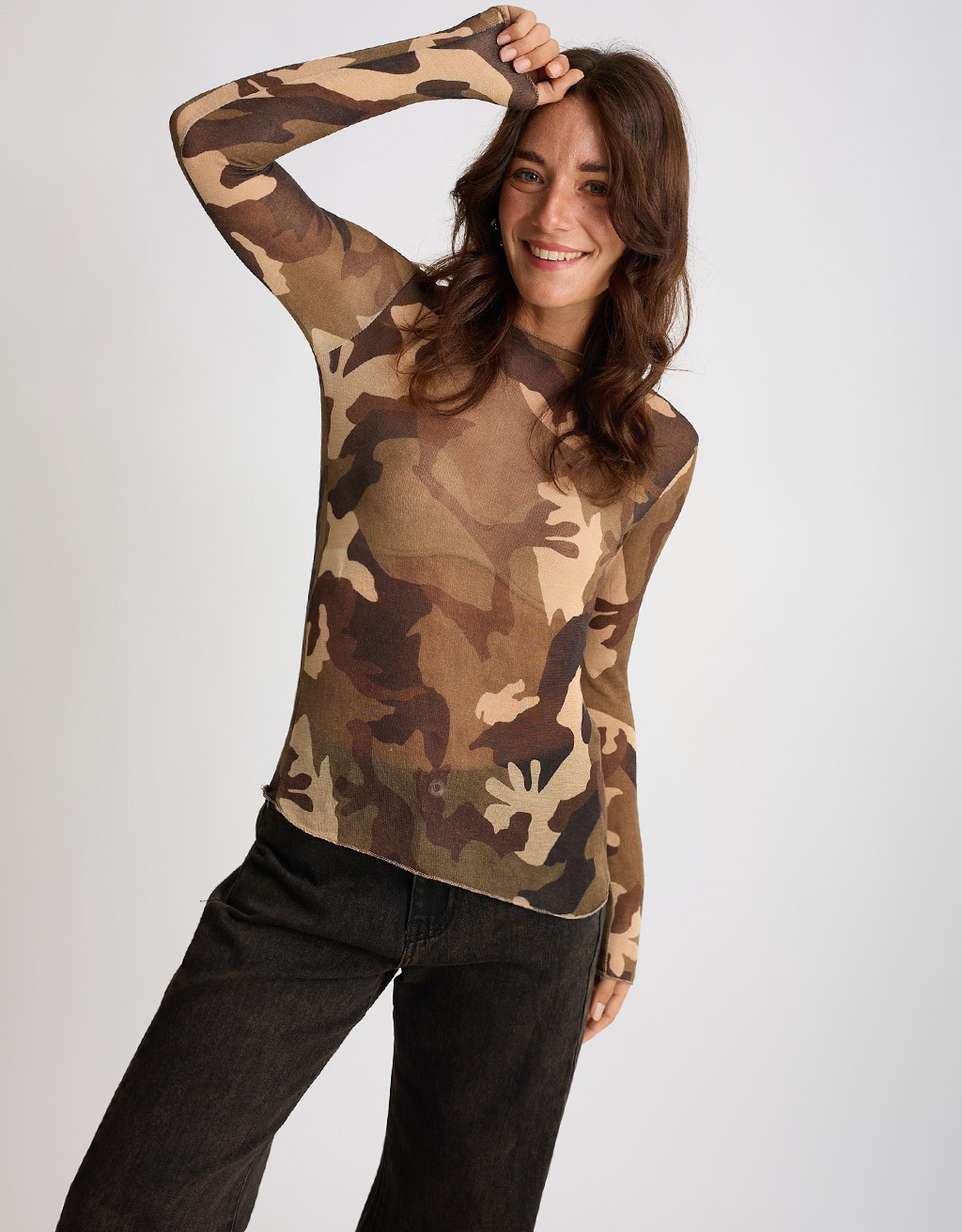 Maglia Cashmere Ultralight Mimetica