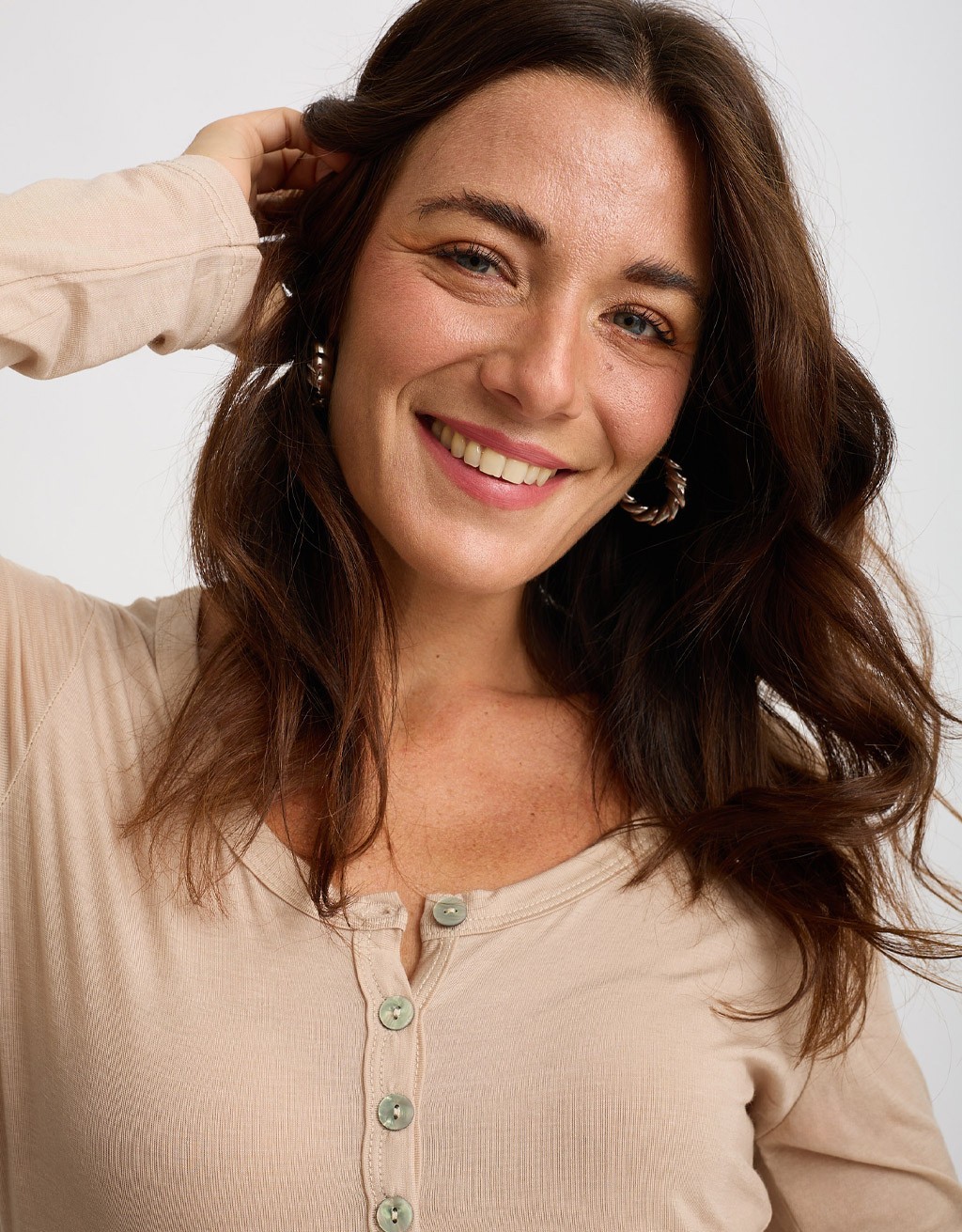 Maglia Serafino Ultralight Cashmere Con Pizzo