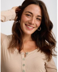 Maglia Serafino Ultralight Cashmere Con Pizzo