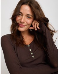Maglia Serafino Ultralight Cashmere Con Pizzo