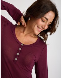 Maglia Serafino Ultralight Cashmere Con Pizzo
