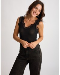 Canotta Ultralight Cashmere Con Pizzo