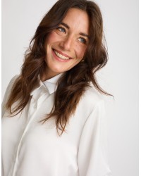 Camicia Raso Pesante Con Pizzo