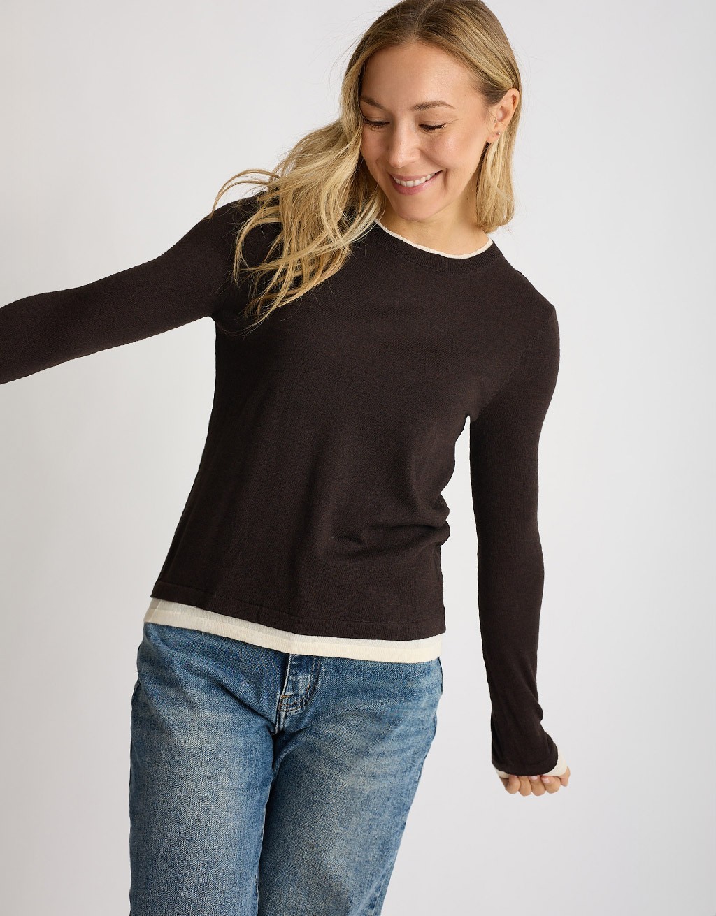 Maglioncino Cashmere Bicolore