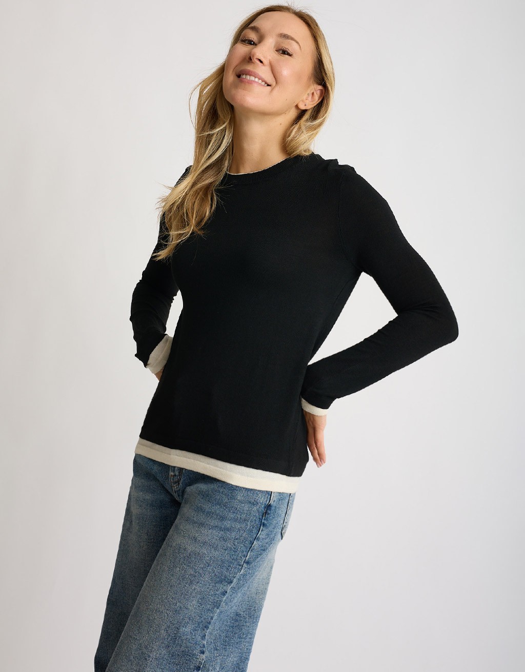 Maglioncino Cashmere Bicolore