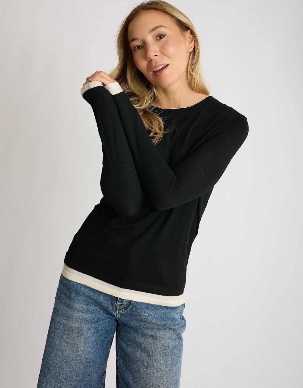 Maglioncino Cashmere Bicolore