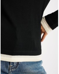 Maglioncino Cashmere Bicolore
