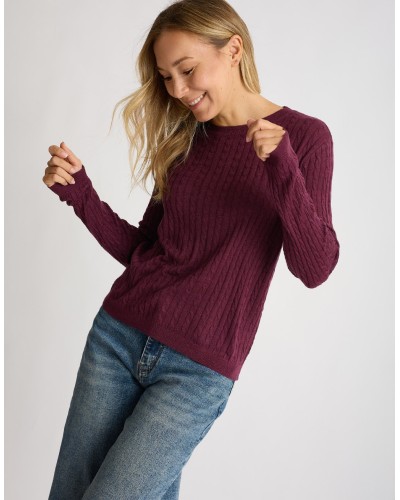 Maglioncino Misto Cashmere Treccine
