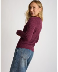 Maglioncino Misto Cashmere Treccine