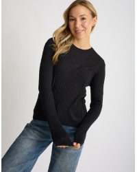 Maglioncino Misto Cashmere Treccine