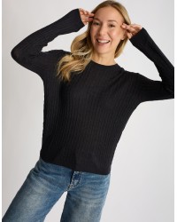 Maglioncino Misto Cashmere Treccine