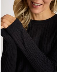 Maglioncino Misto Cashmere Treccine