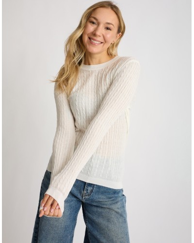 Maglioncino Misto Cashmere Treccine