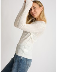 Maglioncino Misto Cashmere Treccine