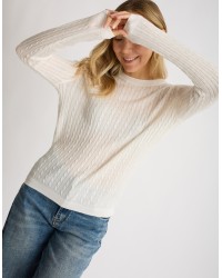 Maglioncino Misto Cashmere Treccine
