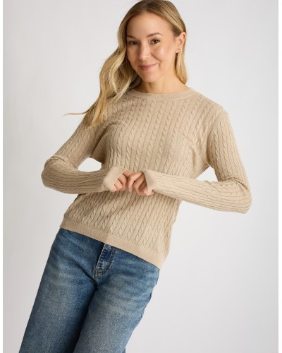 Maglioncino Misto Cashmere Treccine
