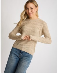Maglioncino Misto Cashmere Treccine