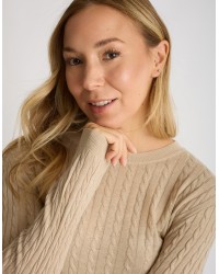 Maglioncino Misto Cashmere Treccine