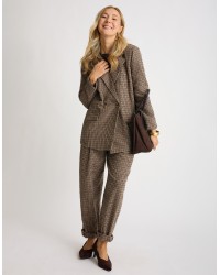 Pantalone Regular Pied De Poule