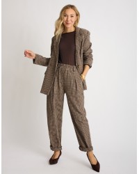 Pantalone Regular Pied De Poule