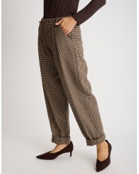 Pantalone Regular Pied De Poule