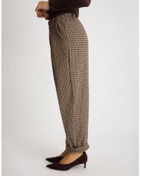 Pantalone Regular Pied De Poule