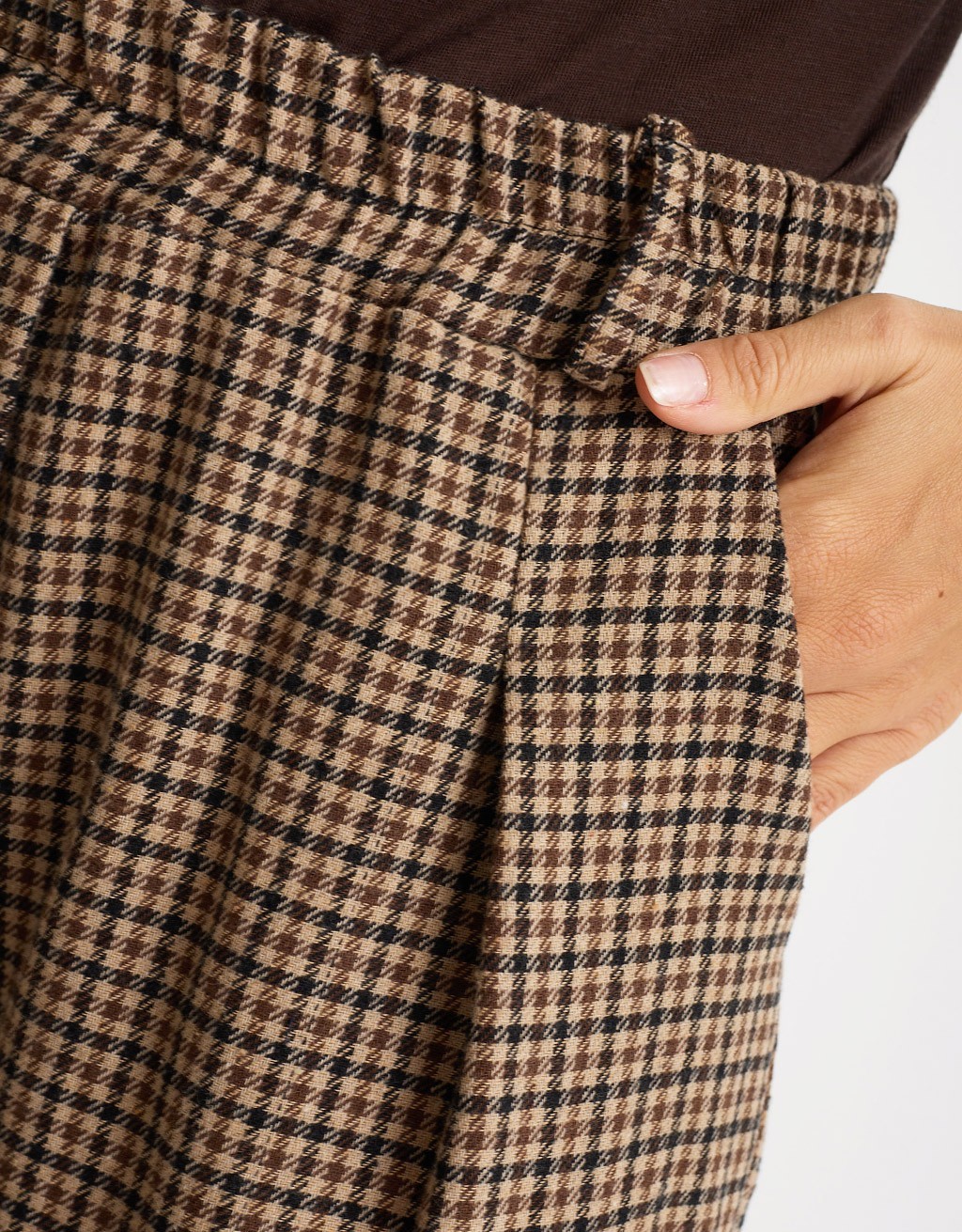Pantalone Regular Pied De Poule