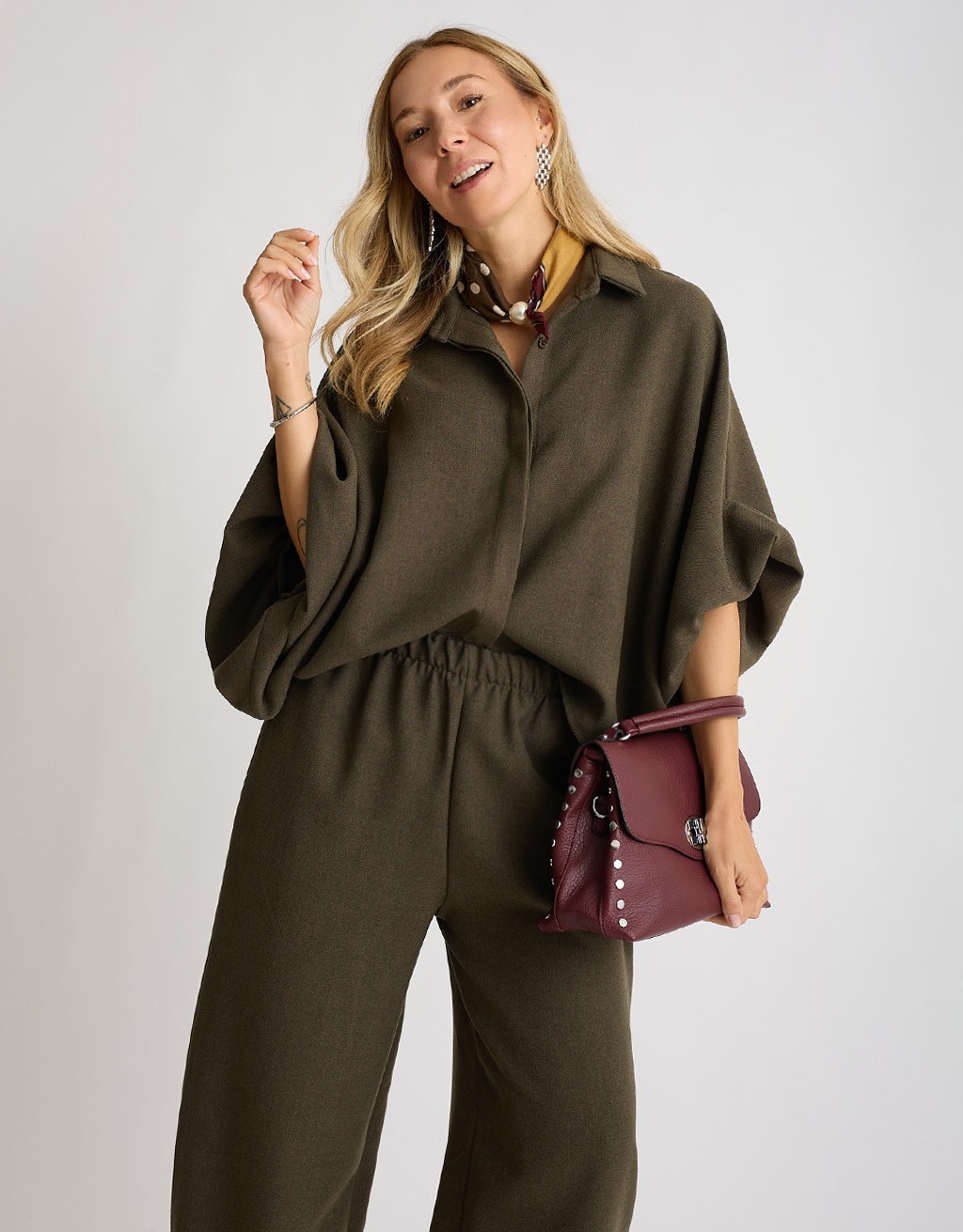 Giacca Camicia Manolana Spinata Manica Bombata