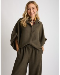 Giacca Camicia Manolana Spinata Manica Bombata