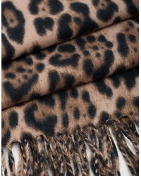 Sciarpa Animalier Frange