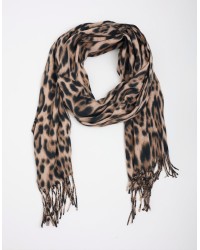 Sciarpa Animalier Frange