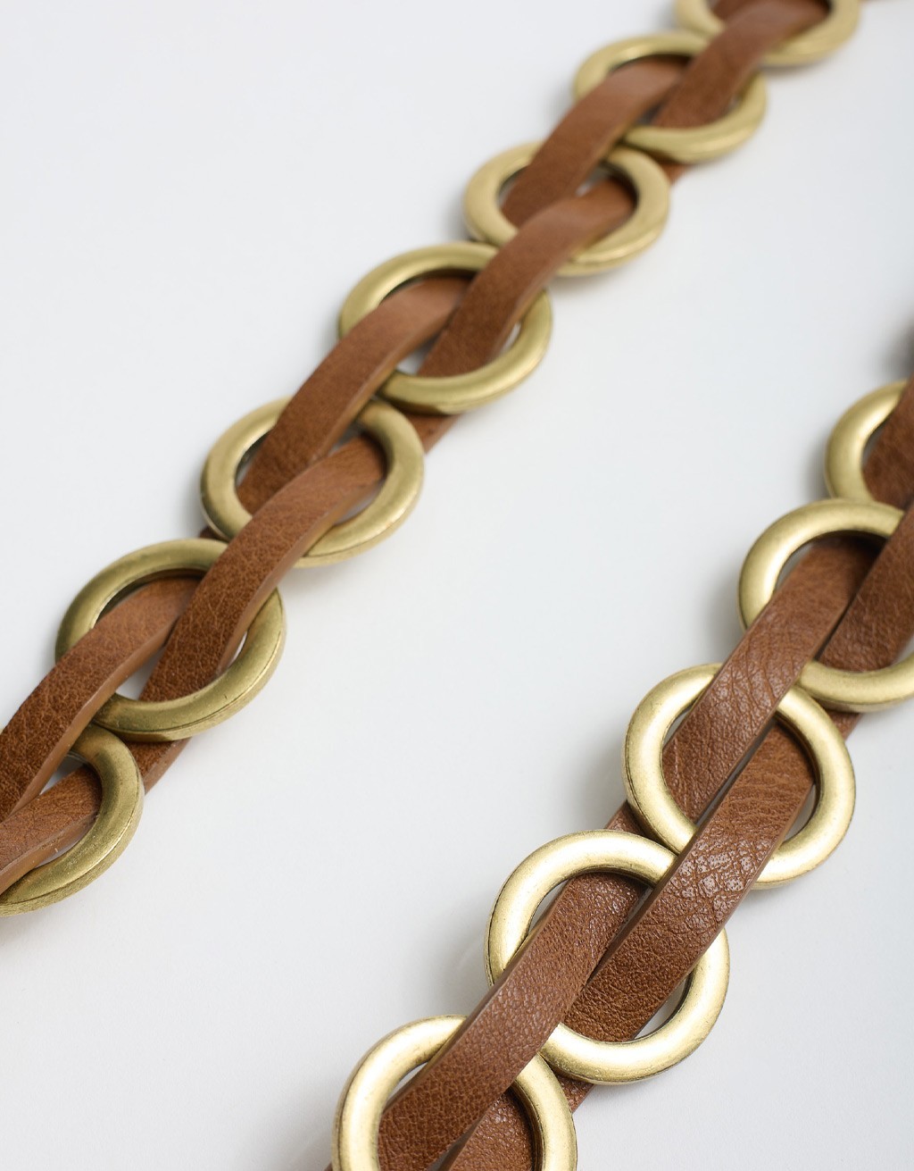 Cintura Anelli Metallici Intrecciata