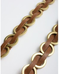 Cintura Anelli Metallici Intrecciata