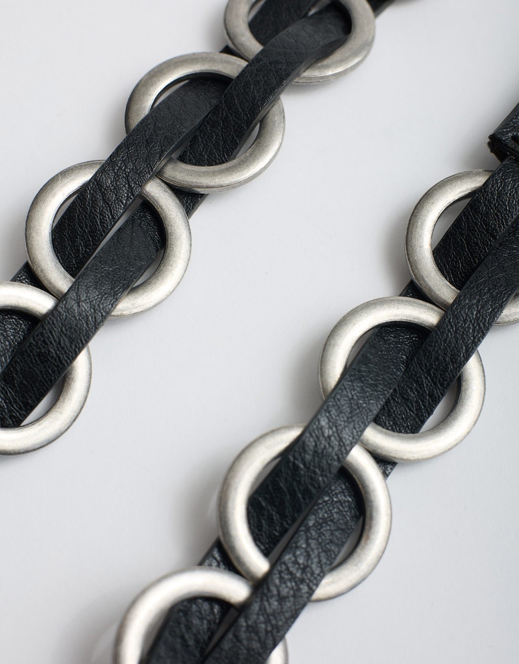 Cintura Anelli Metallici Intrecciata