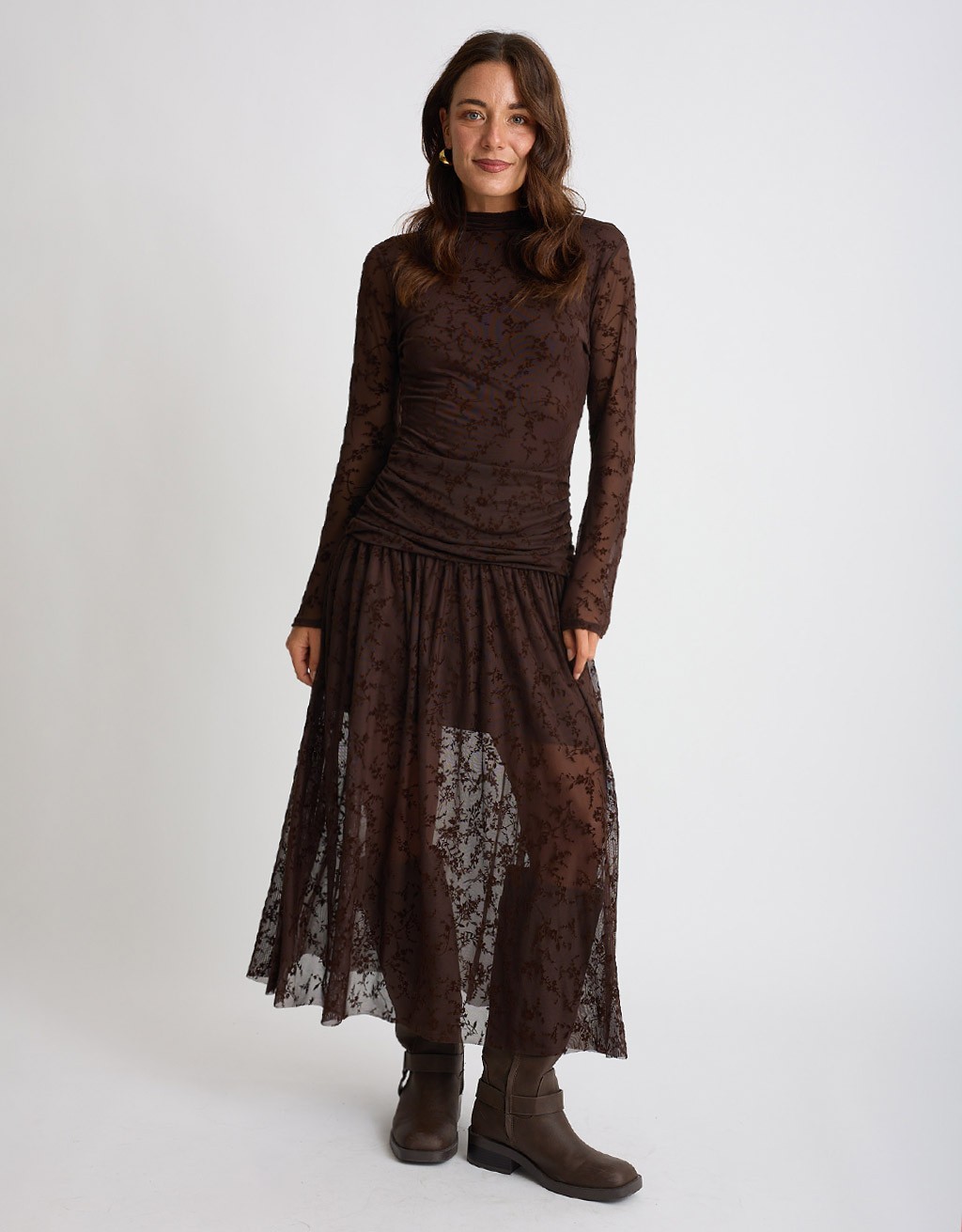 Abito Tulle Floccato