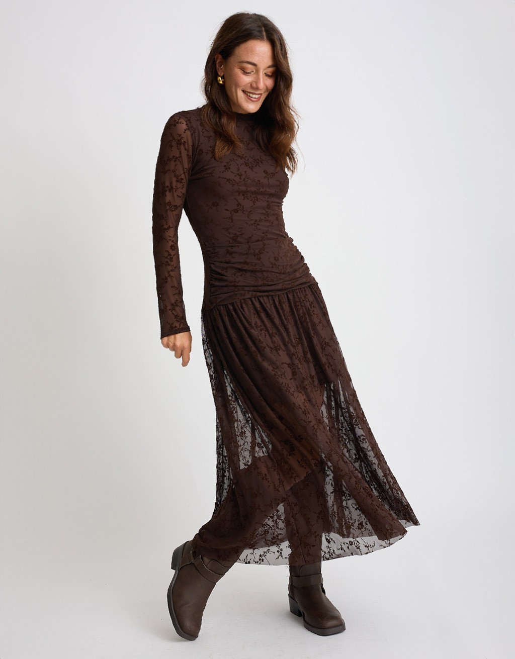Abito Tulle Floccato