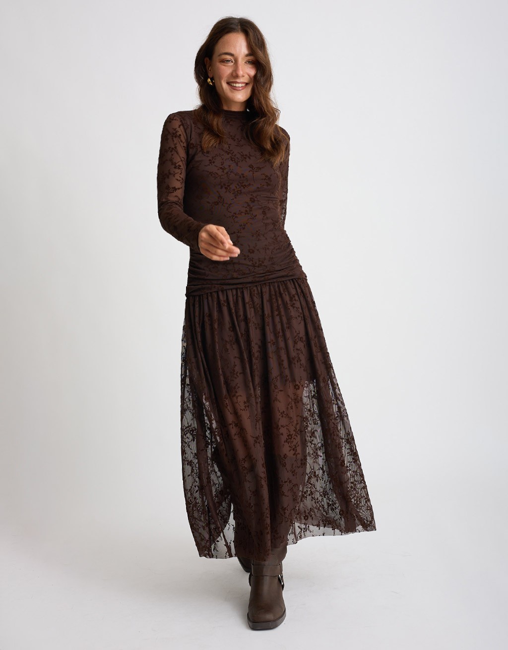 Abito Tulle Floccato