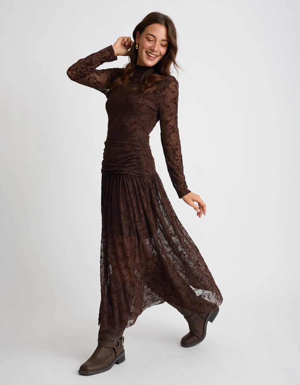 Abito Tulle Floccato